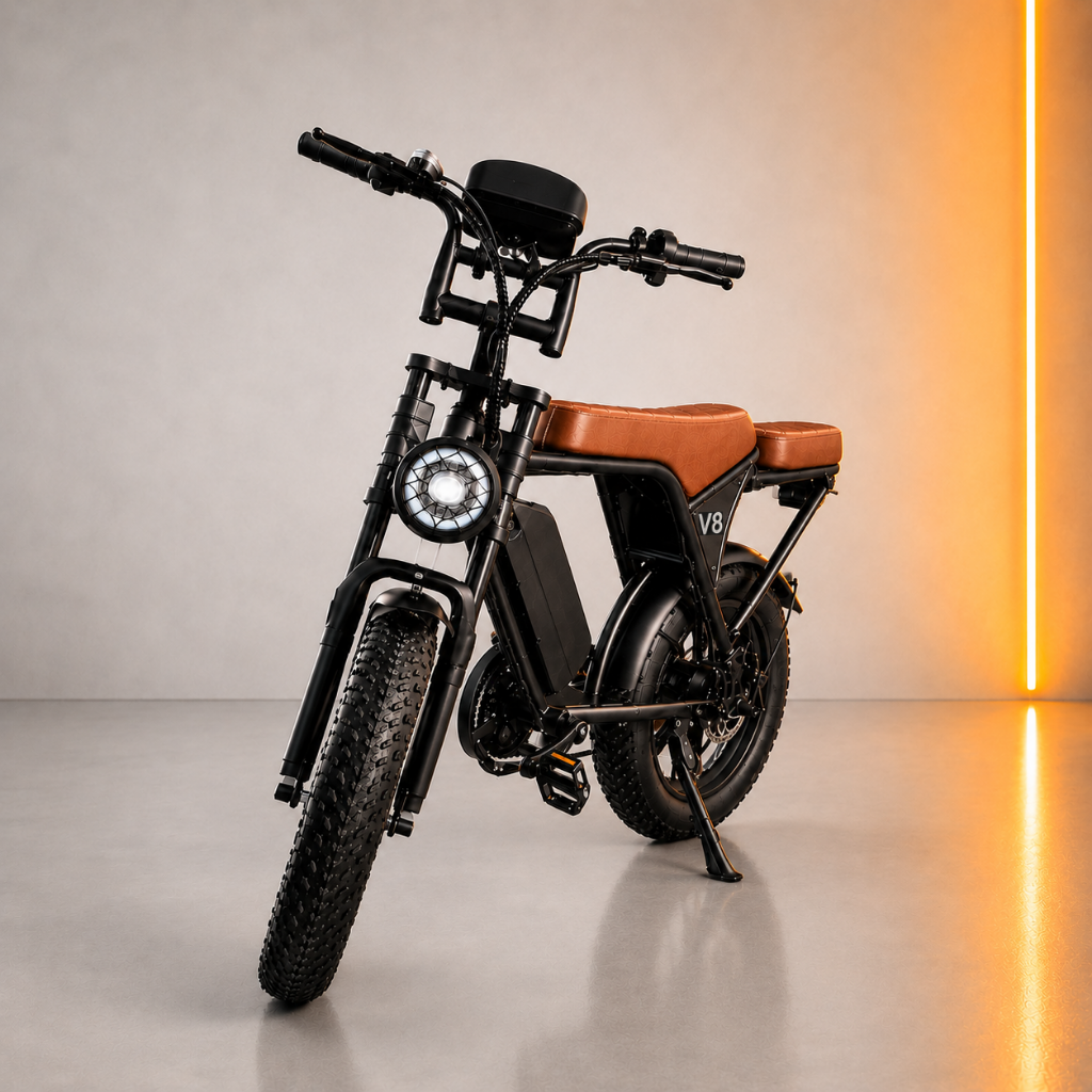 V8 Fat Tire Electric Bike (750W)