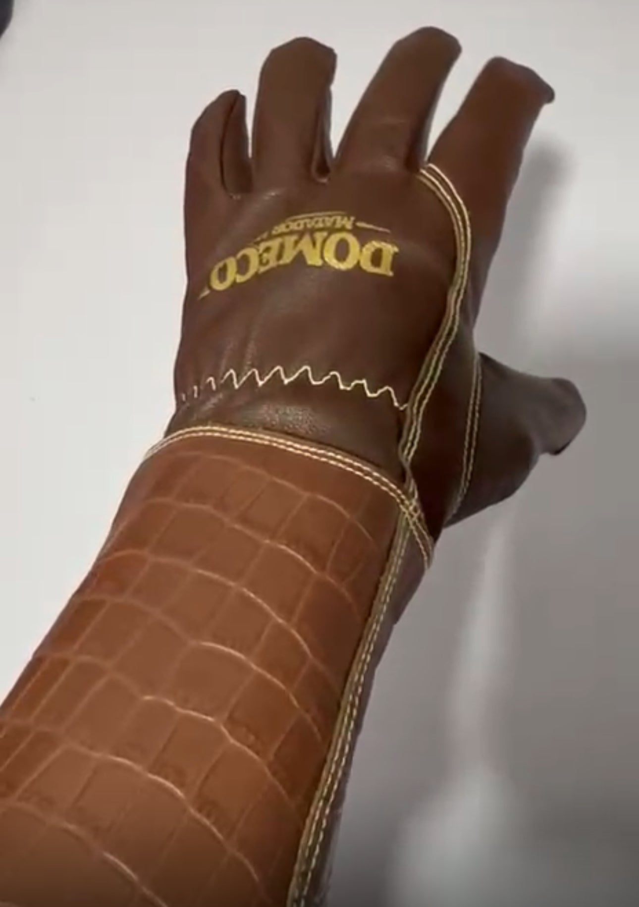 Domecq™ Premium Goatskin Welding Gloves – Extended Cuff Leather Work Gloves | Matador HQ