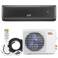 Energy Star Certified 12000 BTU 21 SEER2 208-230V Mini Split Air Conditioner and Heater Gray