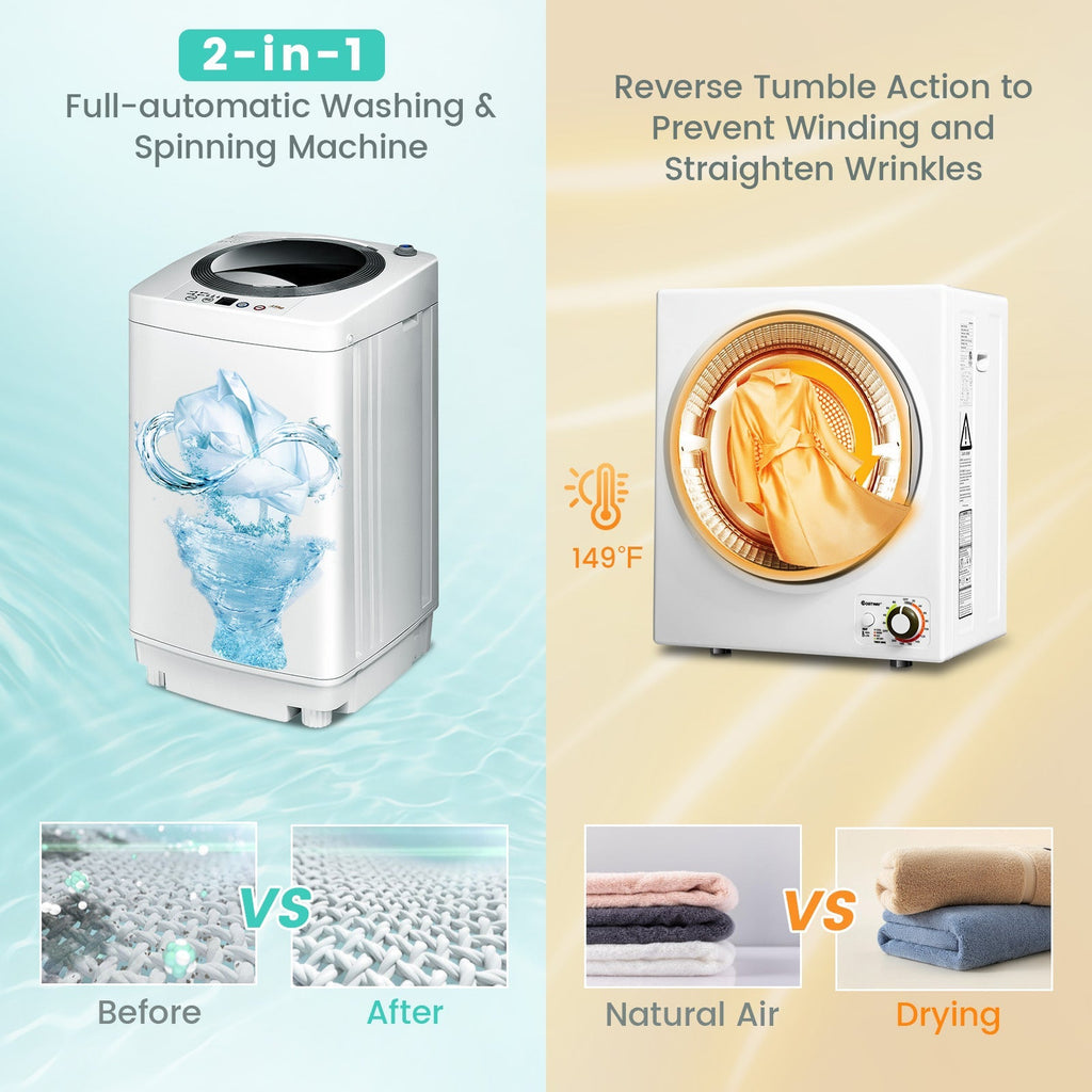 Electric Laundry Dryer and Full-Automatic Washing Machine Combo