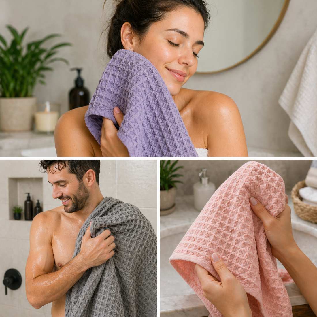 Waffle Weave Bath Towel